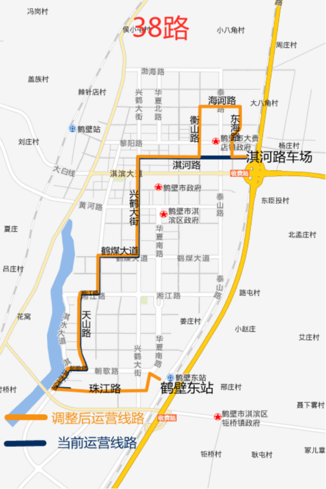 鹤壁37路公交车路线图图片