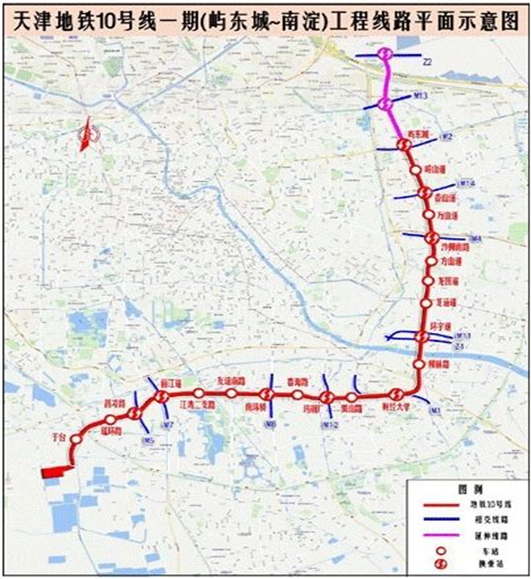 天津地铁21号线线路图图片