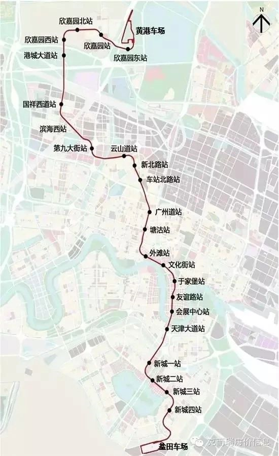 天津东丽区地铁规划图图片