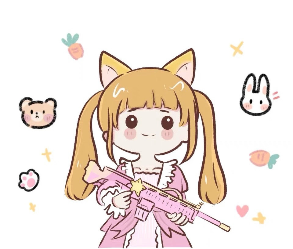 个是浪漫波比,一个是甜蜜誓约,搭配不同的发型之后采用了q版手绘风格