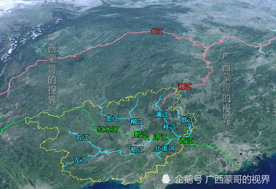 湖南湘江发源于广西那广西属于长江流域吗