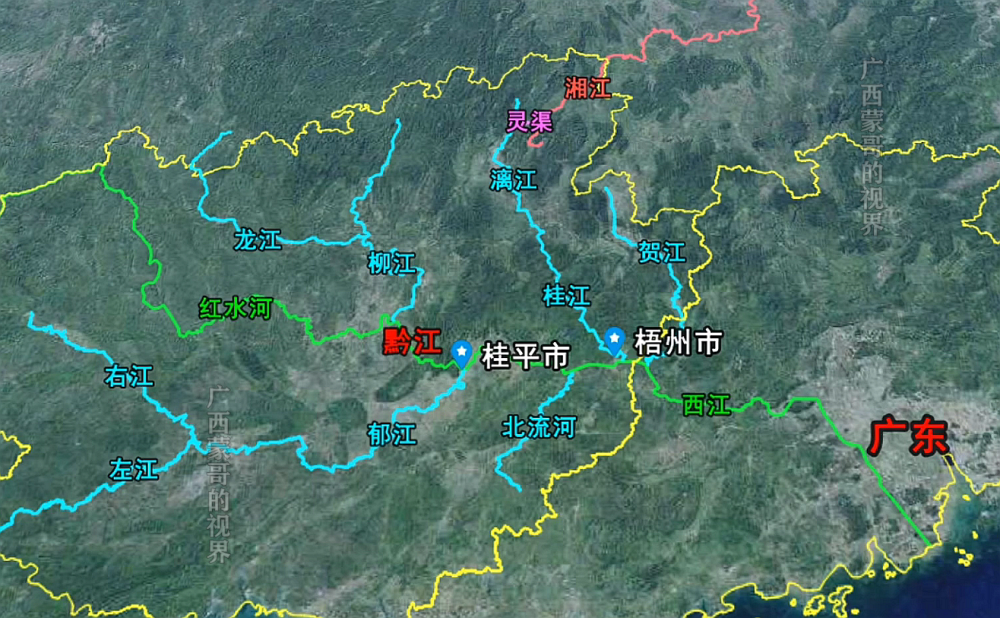 湖南湘江发源于广西那广西属于长江流域吗