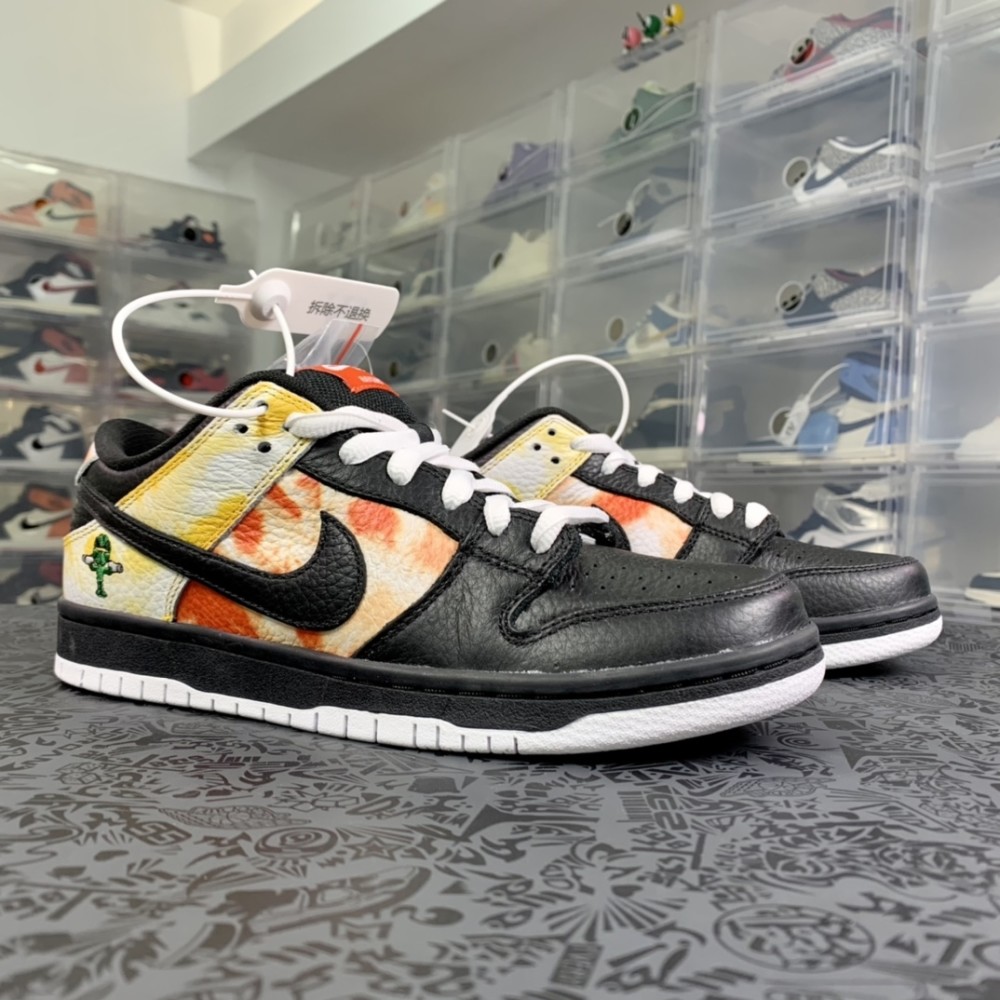 nikedunksb周杰伦同款外星人扎染黑休闲板鞋