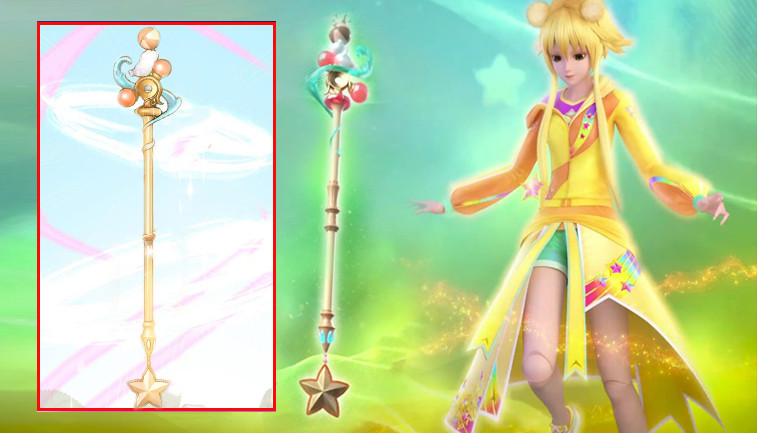 亮彩的星光宝杖是根据仙子的性格来设定的,星光宝杖