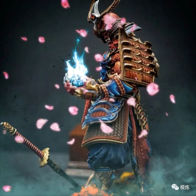 3d打印模型薄樱鬼涂装图文教程详解第一期:成品展示|建模|桌游|鬼武士