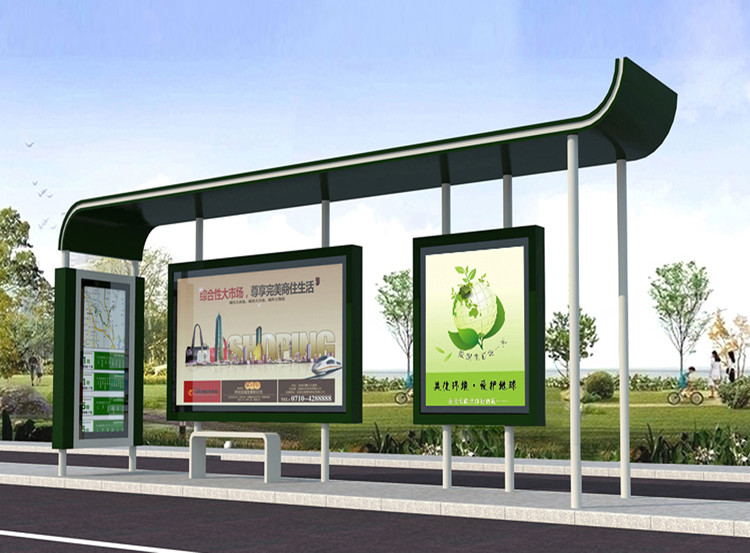 城市公交站台候车亭制作流程介绍