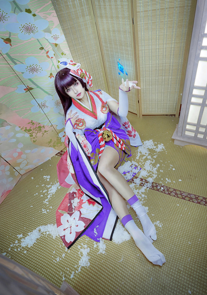 阴阳师手游雪女cosplay月见之樱