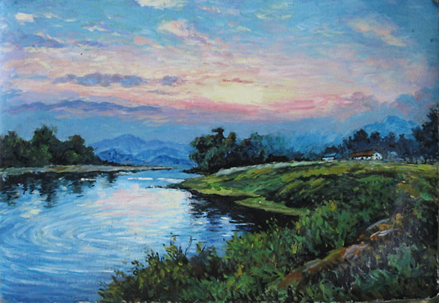 丙烯画,兼具水粉画和油画的好处_腾讯新闻