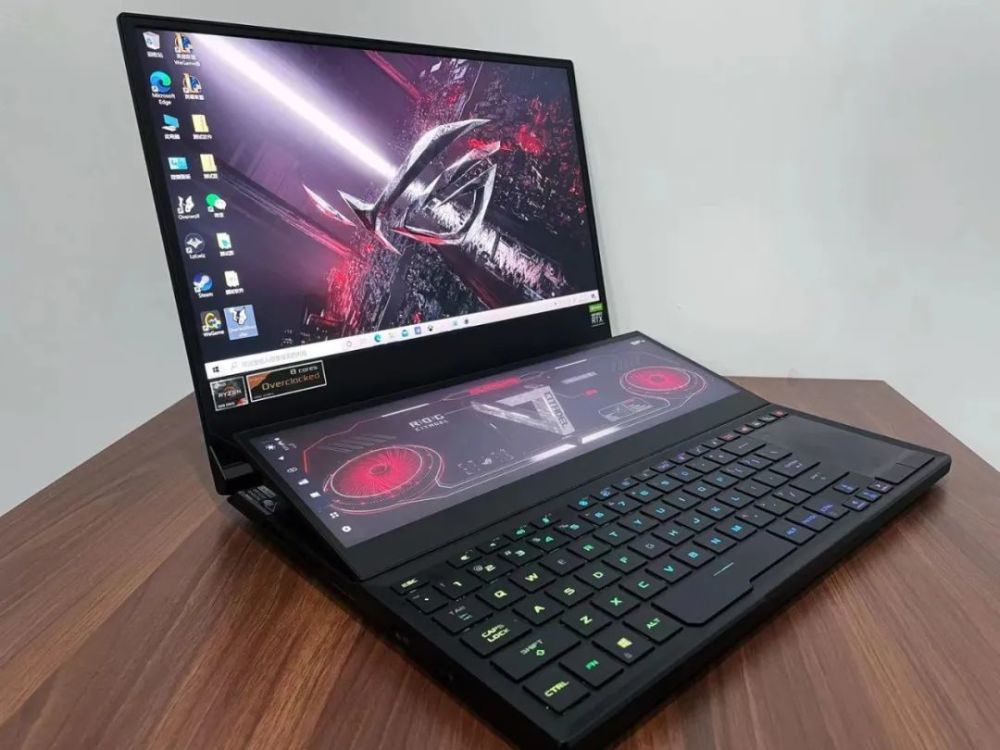 拿到49999元rog冰刃5双屏我的心跳有点儿快