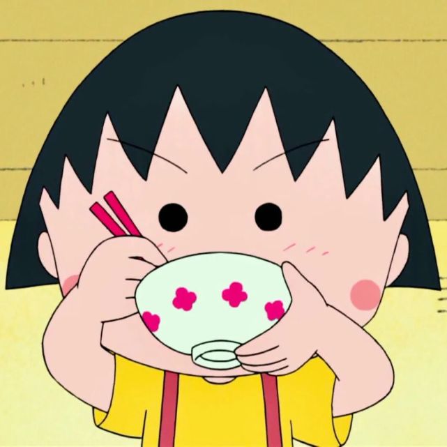 丸子头像小丸子的干饭系列头像