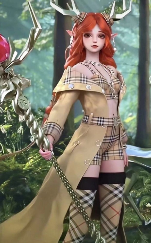 其实原因也非常简单,因为瑶妹的这款皮肤是巴宝莉联名的,用的自然就是