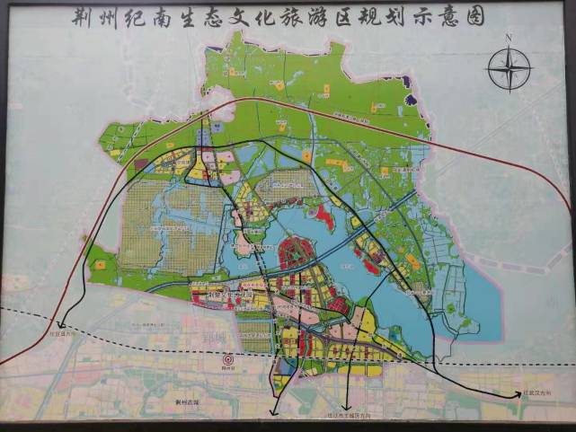 荆州纪南文旅区规划图图片