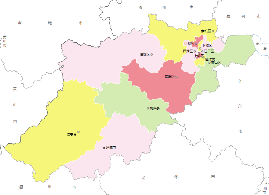 杭州区域划分图2019图片