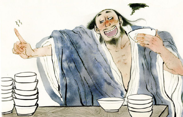 古代第一酒鬼,被妻子踹进酒缸,爬出来后说3字,今成电竞口头禅_腾讯