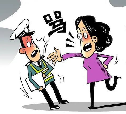 东阳一女子不满处罚当众辱骂交警