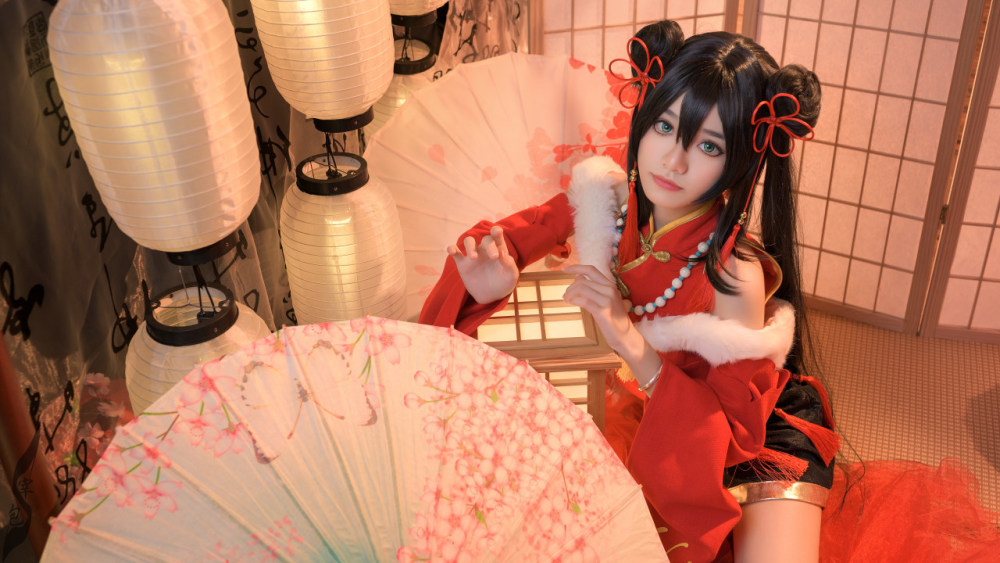 王者荣耀孙尚香新年同人cosplay