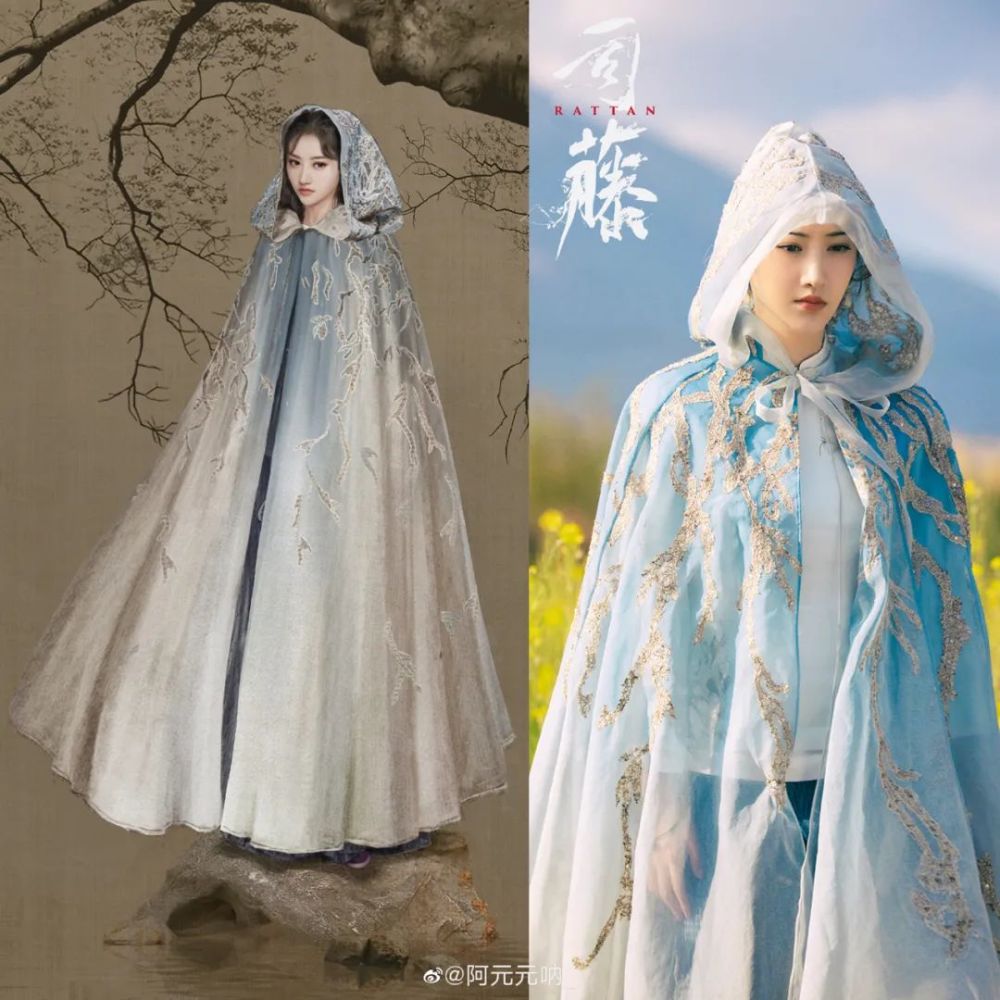 为了符合现代的审美,司藤身上演绎了很多融合现代设计的改良式斗篷.