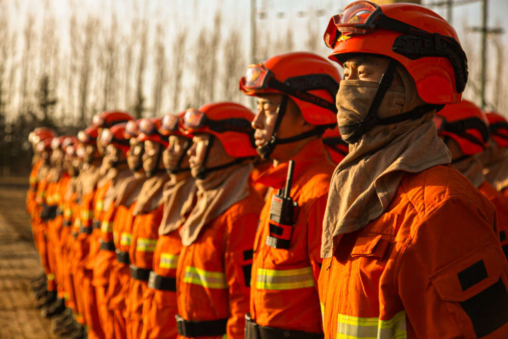 吉林省森林消防总队新训大队开展灭火实战演练