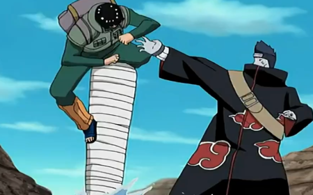 凯和鬼鲛分身战斗时有谁注意凯流血的部位侧面证明鲛肌有多强