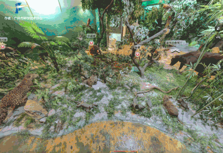 广州科普游vr全景展厅快看神奇的动物就在这里