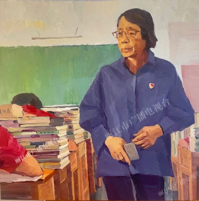 丽江头条我想把我的画给张老师看一下画家画笔下的张桂梅