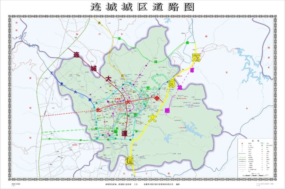 连城地图高清版大图图片