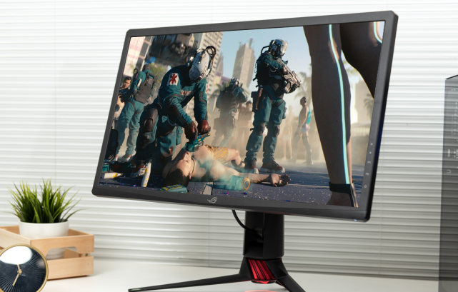 玩2077开光追的绝配华硕xg27uq绝影电竞显示器超顶