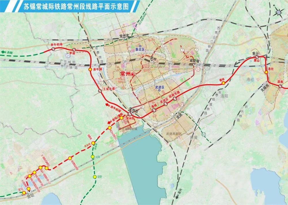常泰铁路常州段,盐泰锡常宜铁路常州段,苏锡常都市快线常州段,连镇