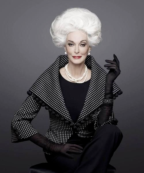 89岁超模卡门依旧活成时尚小姑娘女人的年龄可以只是数字