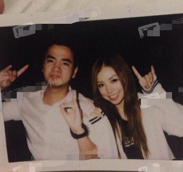 Kong Xiaoyin with her 'secret boyfriend'