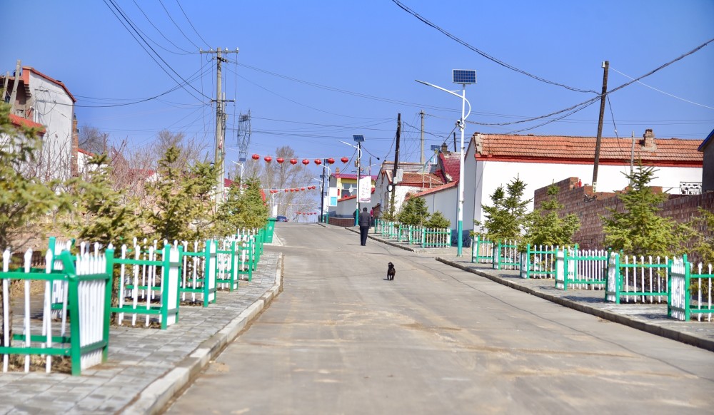 走进呼和浩特市和林格尔县盛乐镇台基营村,一片新农村的景象收入眼底.