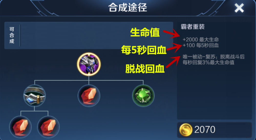 霸者重装可以提供最高的2000点生命值,它适合哪些英雄出呢?