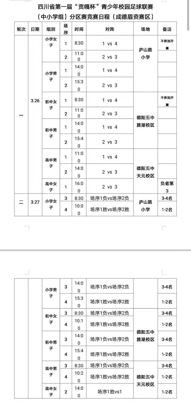 贡嘎杯赛程表图片