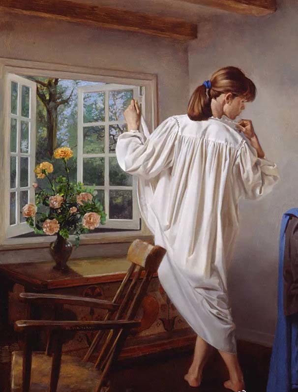 一组国外后现代女性人物油画作品欣赏(图)