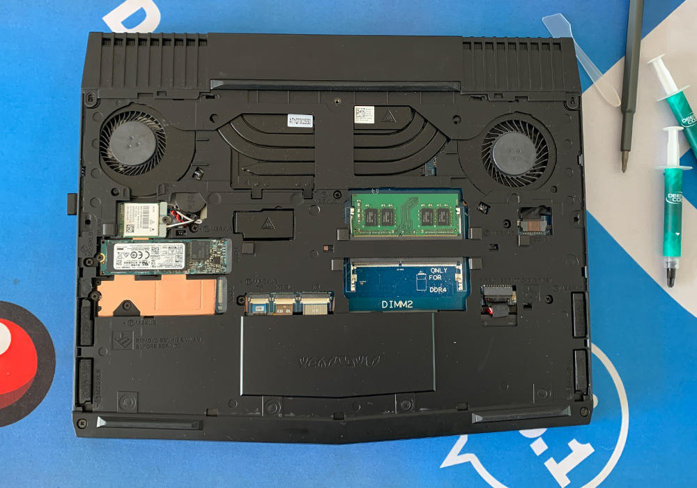 cpu爆降8度外星人13r3笔记本拆机九州风神ex750硅脂更换过程