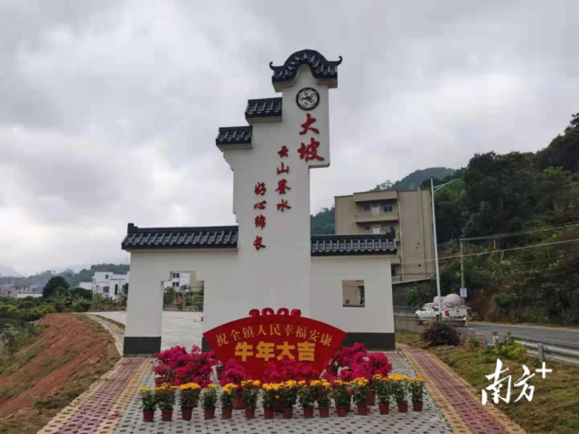 高州市大坡镇人居环境示范村成了网红打卡点