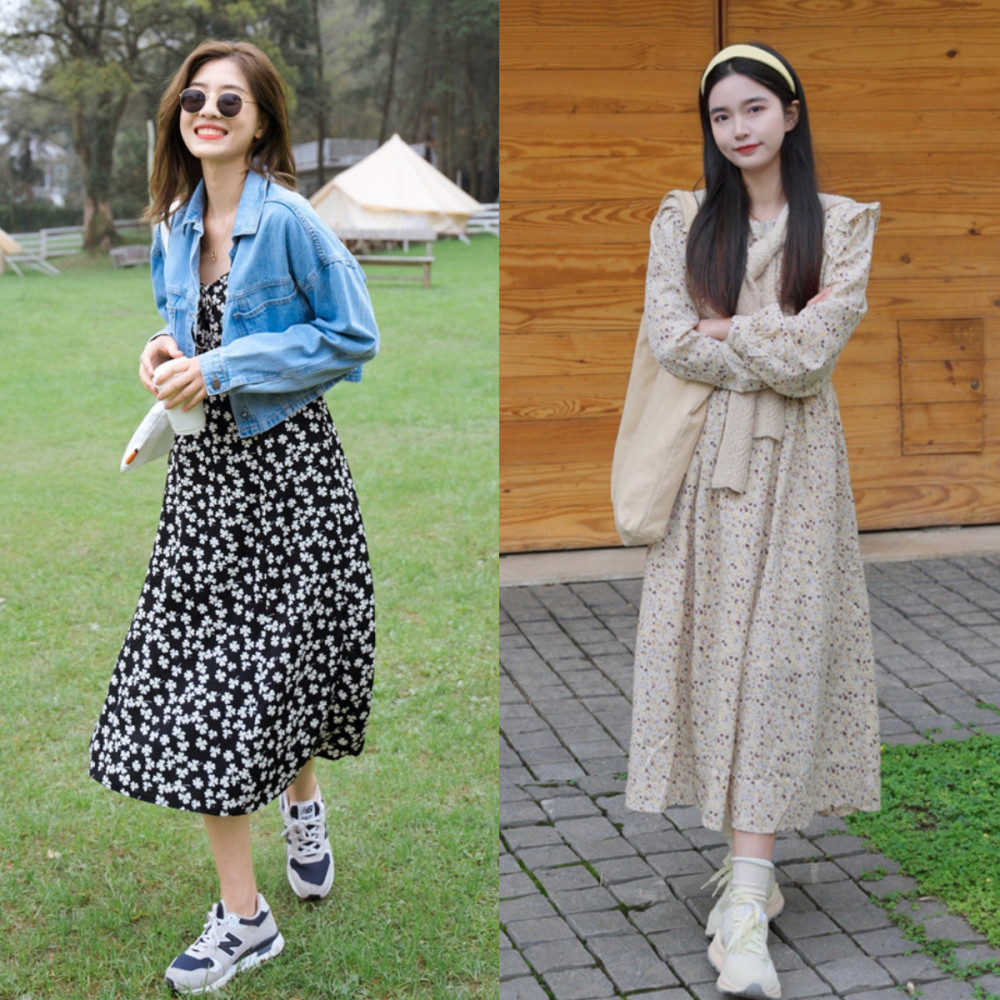 春天运动鞋更时髦的打开方式和这5条裙子搭配