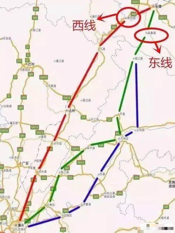 西渝高铁应该走西线还是应该走东线