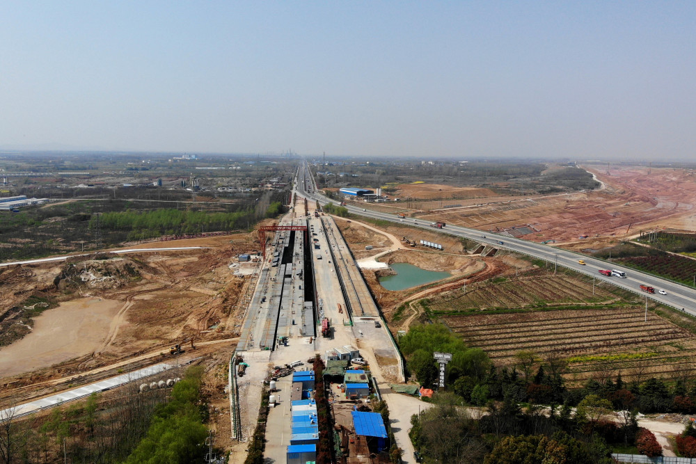 经济引江济淮工程施工忙