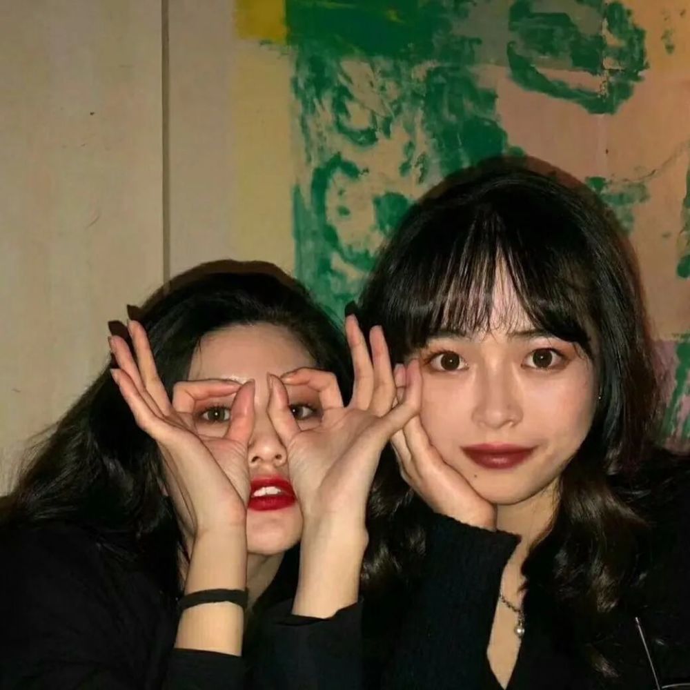 闺蜜头像酷酷的girl闺蜜团