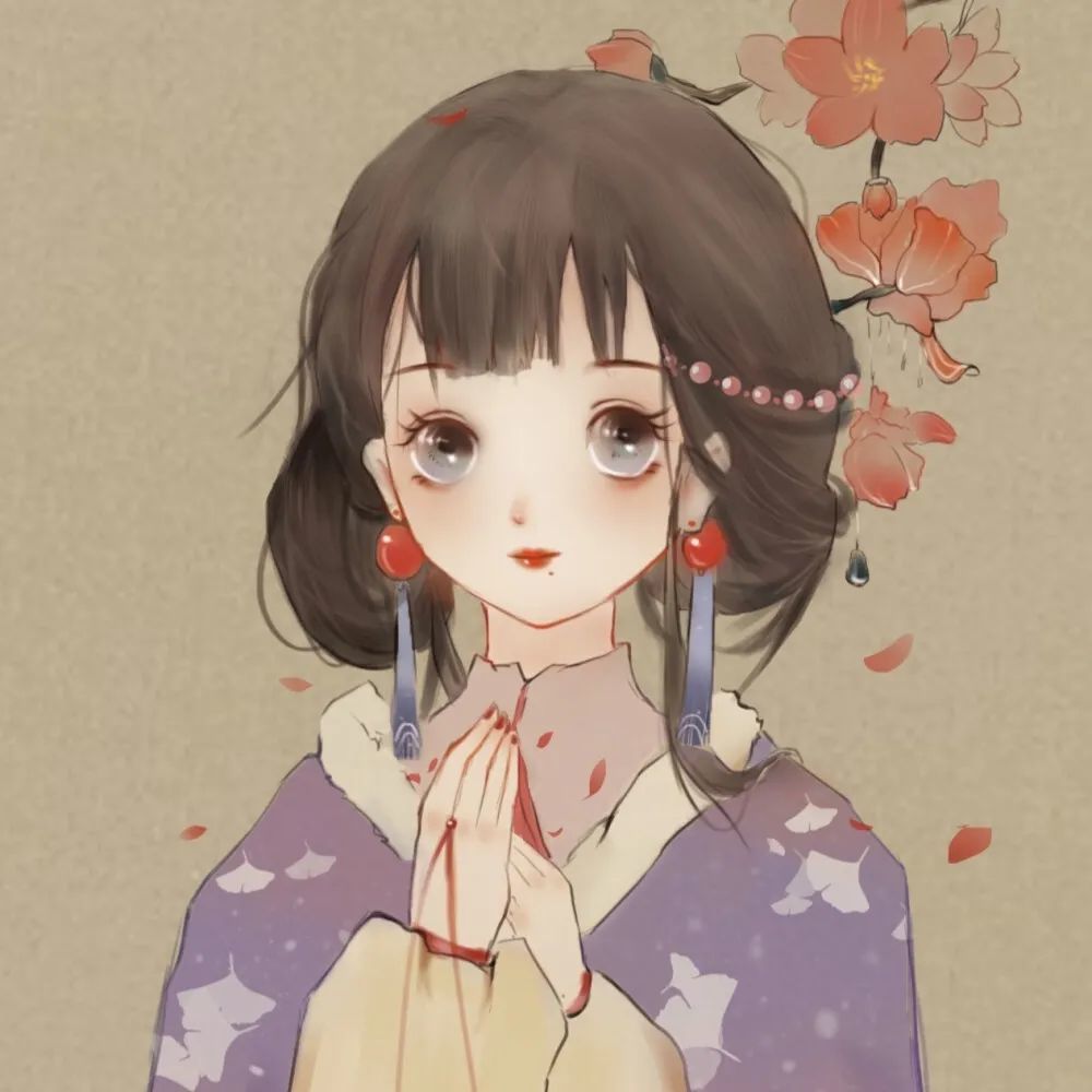 动漫古风女头:然而世事千帆而过,路的尽头终会是温柔和月光