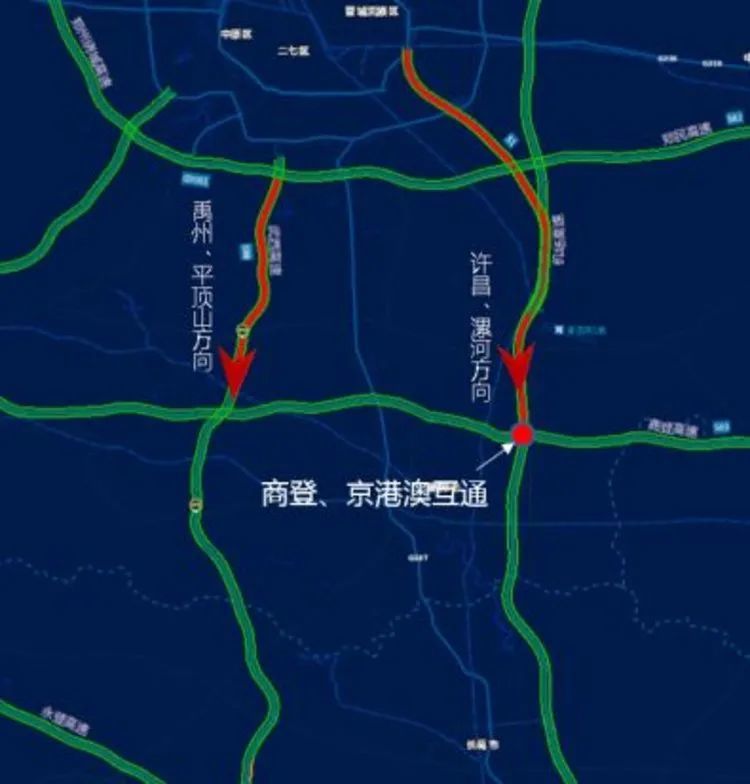 全省高速公路事故分佈熱力圖 根據路網監測系統對以往節假日事故統計