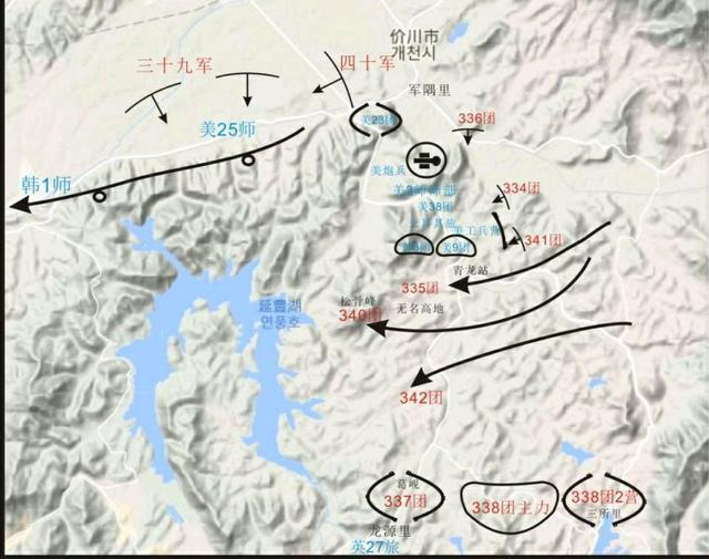 清川江战役地图图片