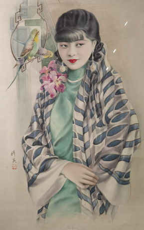 杭穉英作品如果说郑曼陀是月份牌画定型期的代表人物,那杭穉英就是