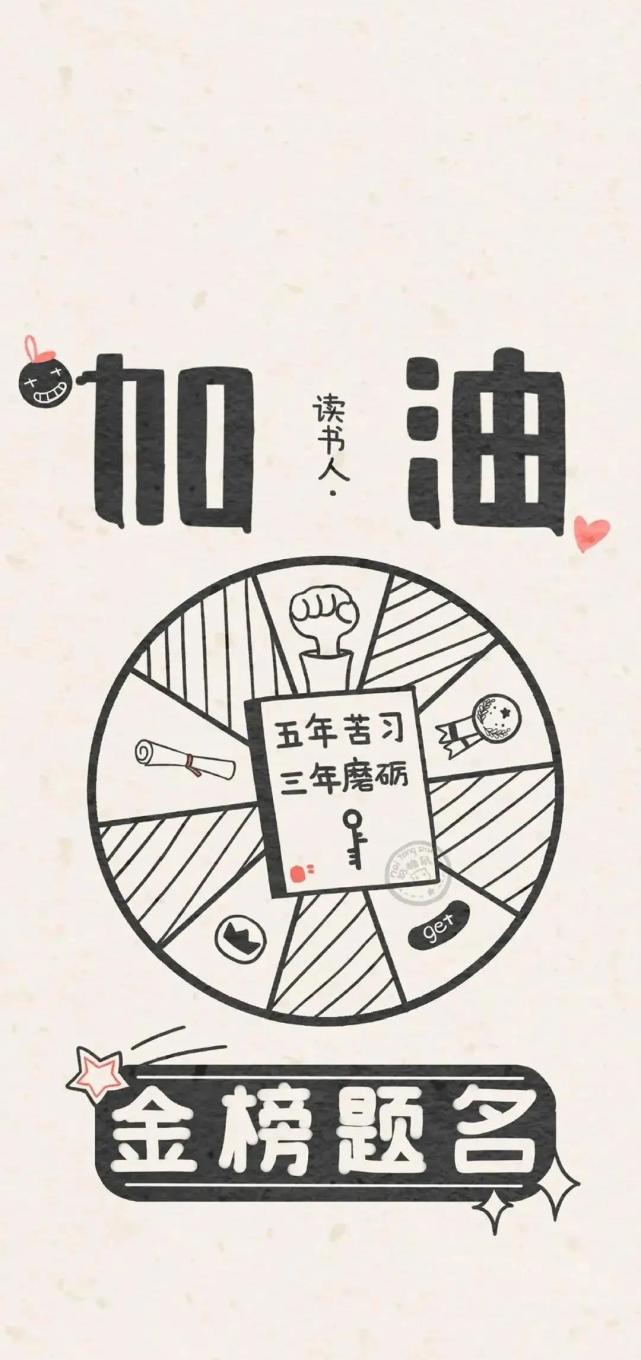 壁纸好好学习加油学习人