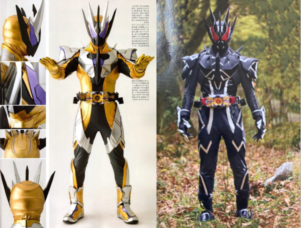 两大邪恶骑士正式开打黑千骑zaia现身假面骑士亡化身金刚手臂