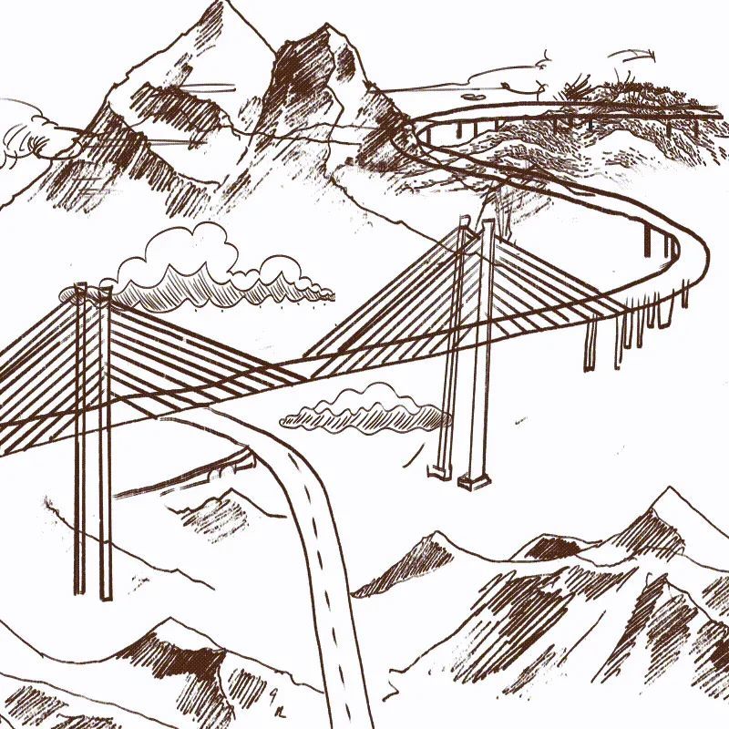 蓬江特大桥包茂高速公路渝湘段跨越山海 气贯长虹如在"画"中行漫游城