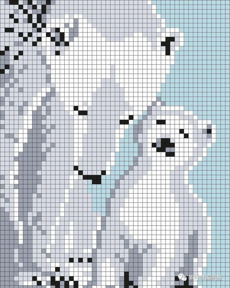 几款北极熊像素图