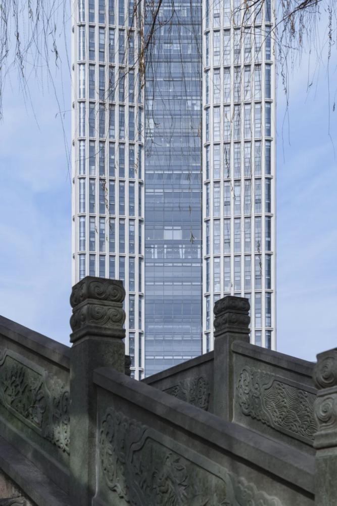 高170米!杭州国贸金融大厦,中国采用天然石立面最高建筑的前列