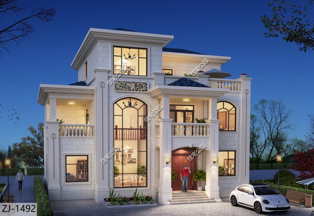 堂屋,ktv全都有,回农村花40万建一栋这样的别墅,面子十足